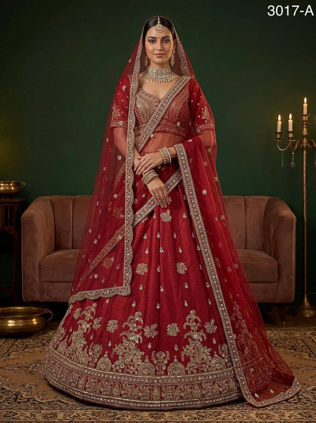 Maharani 3017 By Fashid Indian Traditional Wear Bridal Collection Beautiful Stylish Fancy Colorful Bridal Wear & Occasional Wear Fancy Lehengas At Wholesale Price